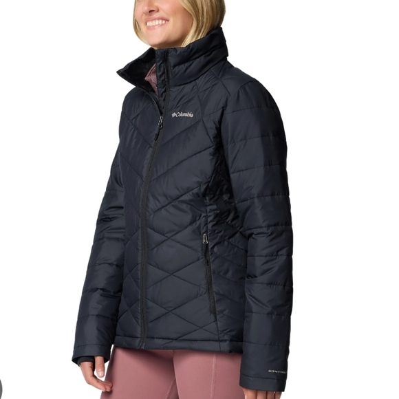 Columbia Heavenly Black Omni Heat Jacket Insulated Water-Resistant, SIZE SMALL. - Picture 2 of 13